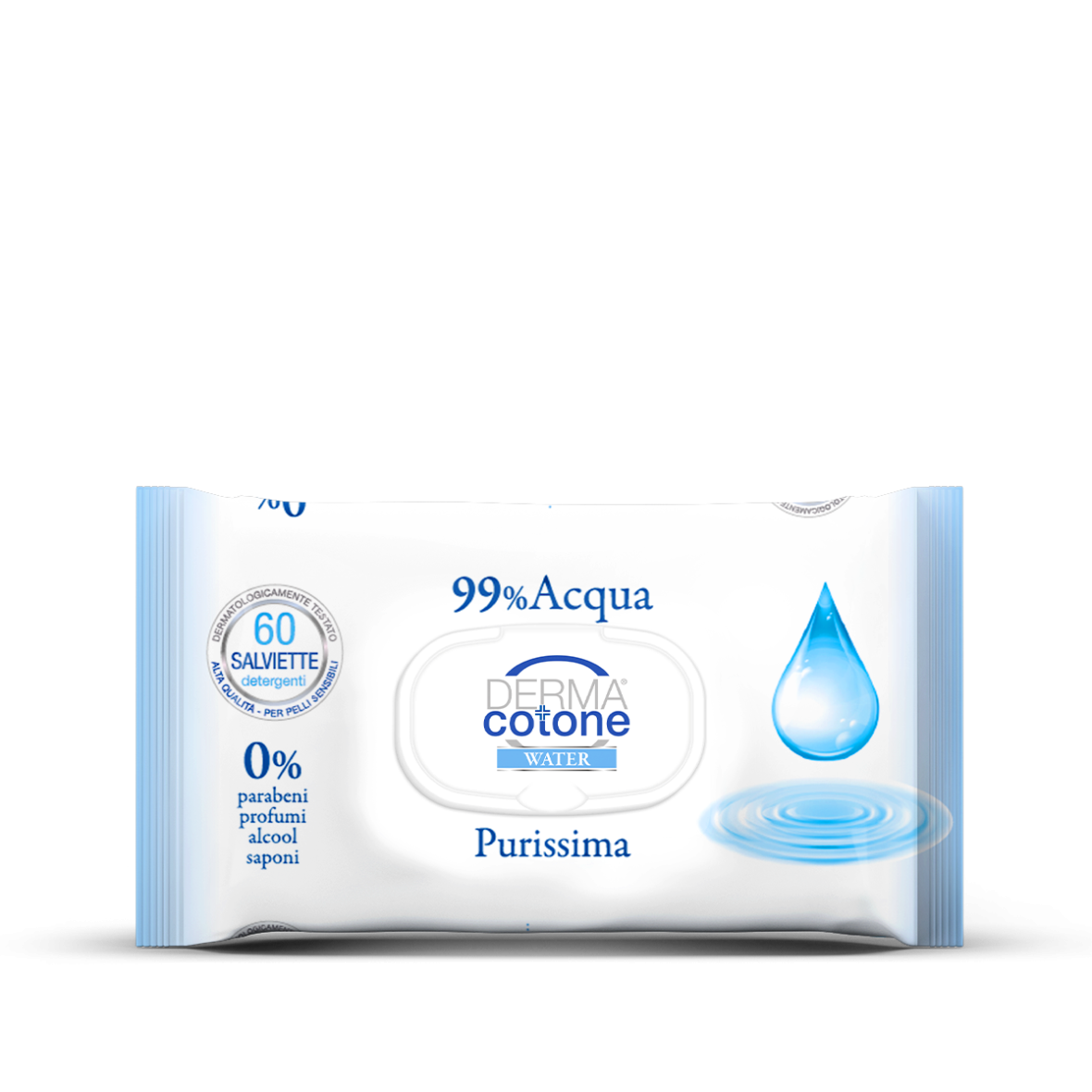 Salviettine Dermacotone Acqua Purissima 12 pz