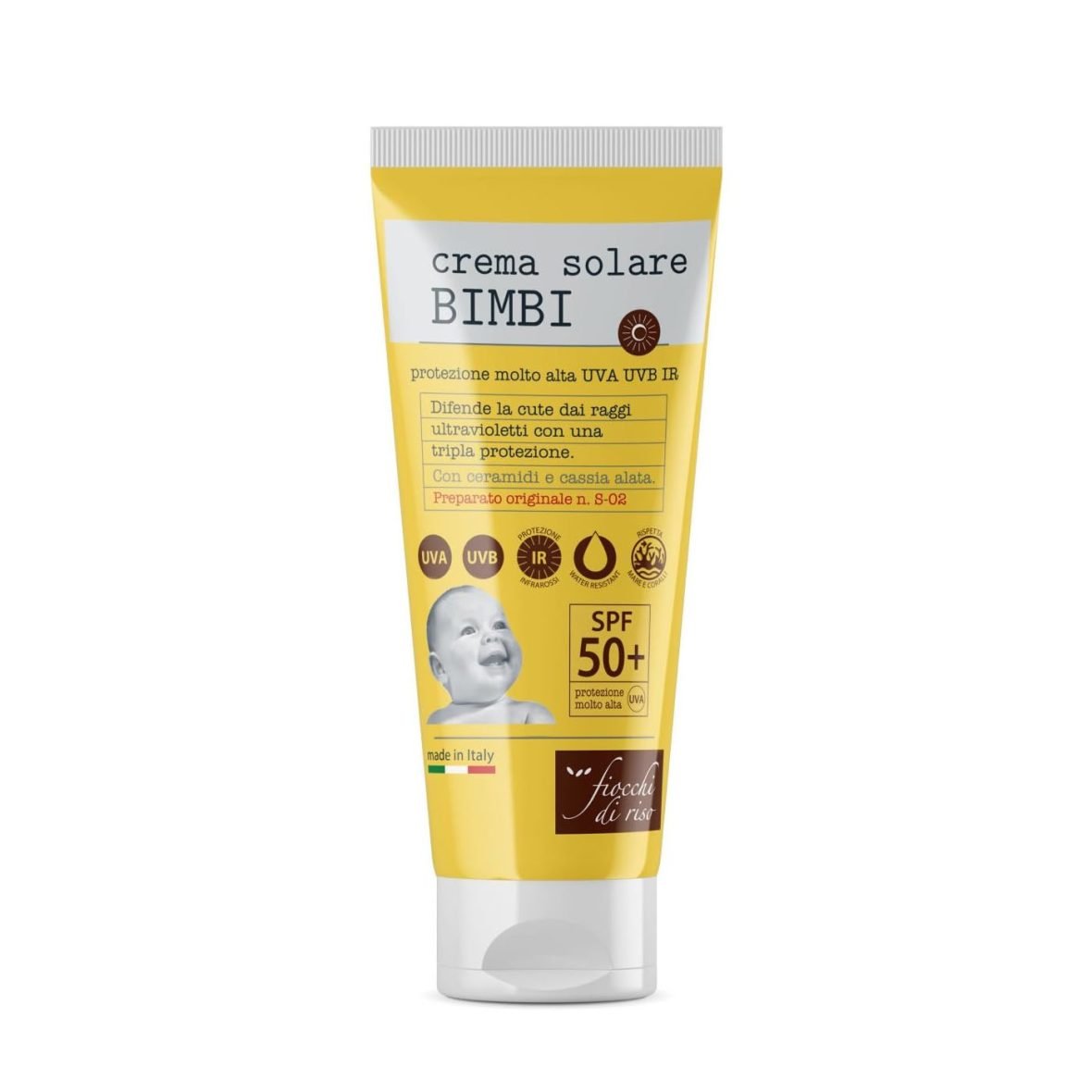 Crema Solare 50+ Fiocchi di Riso 100ml