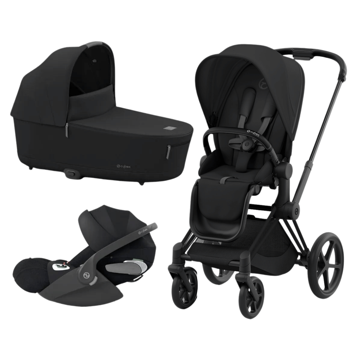 Trio Cybex Priam con telaio Matt Black