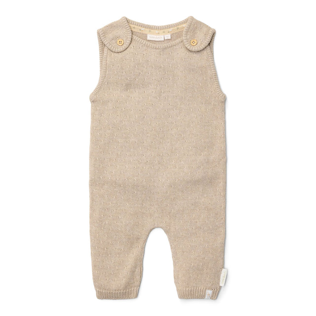 Little Dutch Salopette a maglia Beige Melee