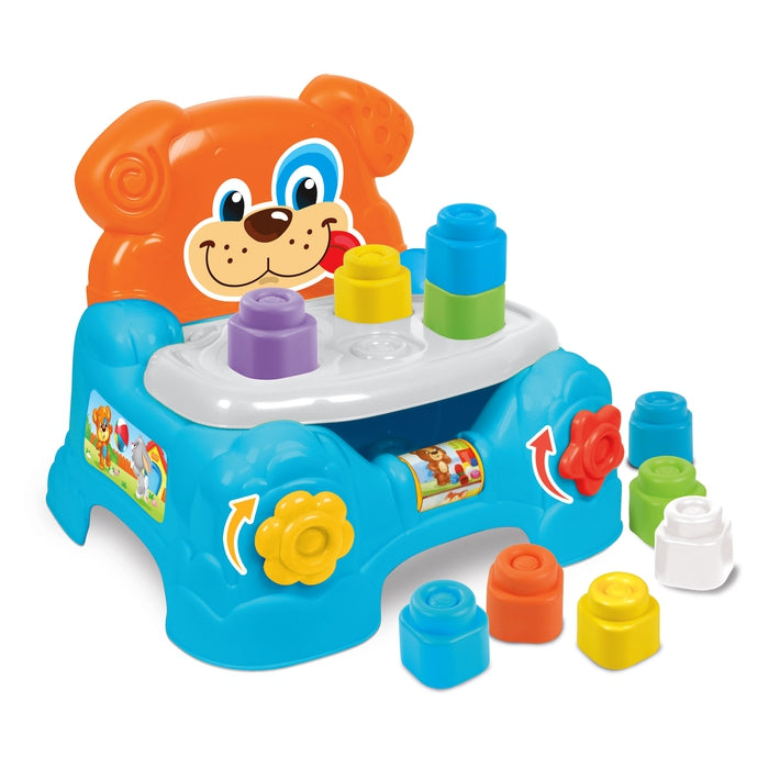 Clementoni Poltroncina Porta Mattoncini Blue