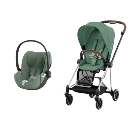 Duo Cybex Mios Chrome Brown Leaf Green con Clout T i-Size Leaf Green Plus – Ultimo Pezzo Expo